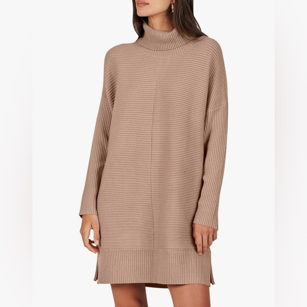 Anrabess thick stretchy sweater dress